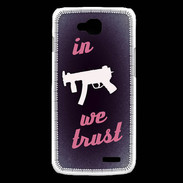 Coque LG L90 In Uzi We trust Rouge ZG