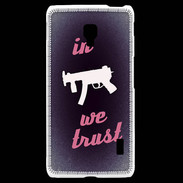 Coque LG F6 In Uzi We trust Rouge ZG