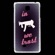 Coque LG F5 In Uzi We trust Rouge ZG