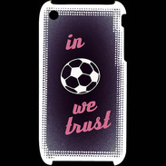 Coque iPhone 3G / 3GS In Soccer We trust Rouge ZG