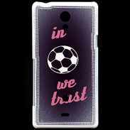 Coque Sony Xperia T In Soccer We trust Rouge ZG