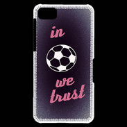 Coque Blackberry Z10 In Soccer We trust Rouge ZG