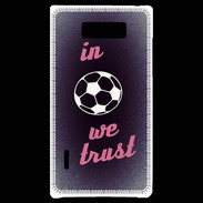 Coque LG Optimus L7 In Soccer We trust Rouge ZG