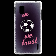 Coque LG Optimus G In Soccer We trust Rouge ZG