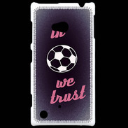 Coque Nokia Lumia 720 In Soccer We trust Rouge ZG