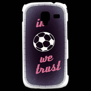 Coque Samsung Galaxy Ace 2 In Soccer We trust Rouge ZG