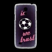 Coque Samsung Galaxy S4mini In Soccer We trust Rouge ZG