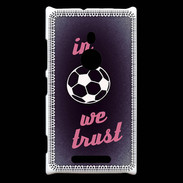 Coque Nokia Lumia 925 In Soccer We trust Rouge ZG
