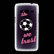 Coque Samsung Galaxy Express2 In Soccer We trust Rouge ZG