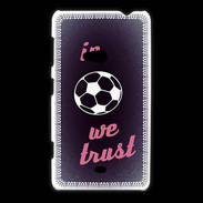 Coque Nokia Lumia 625 In Soccer We trust Rouge ZG
