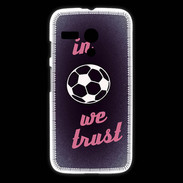 Coque Motorola G In Soccer We trust Rouge ZG