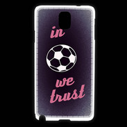 Coque Samsung Galaxy Note 3 In Soccer We trust Rouge ZG