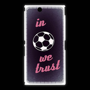 Coque Sony Xpéria Z Ultra In Soccer We trust Rouge ZG