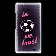 Coque Huawei Ascend Mate In Soccer We trust Rouge ZG