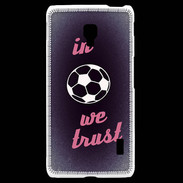 Coque LG F6 In Soccer We trust Rouge ZG