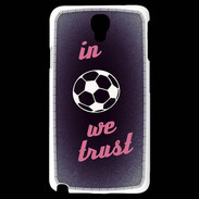 Coque Samsung Galaxy Note 3 Light In Soccer We trust Rouge ZG