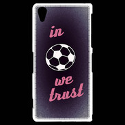 Coque Sony Xperia Z2 In Soccer We trust Rouge ZG
