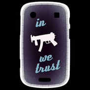 Coque Blackberry Bold 9900 In Uzi We trust Bleu ZG