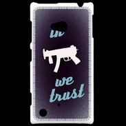 Coque Nokia Lumia 720 In Uzi We trust Bleu ZG