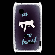 Coque Sony Xperia Typo In Uzi We trust Bleu ZG