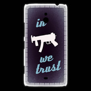 Coque Nokia Lumia 1320 In Uzi We trust Bleu ZG
