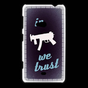 Coque Nokia Lumia 625 In Uzi We trust Bleu ZG