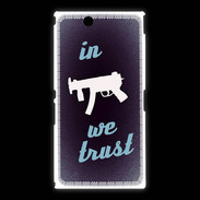 Coque Sony Xpéria Z Ultra In Uzi We trust Bleu ZG