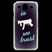 Coque LG G Pro In Uzi We trust Bleu ZG
