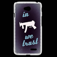 Coque LG L70 In Uzi We trust Bleu ZG
