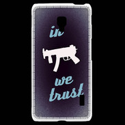 Coque LG F6 In Uzi We trust Bleu ZG