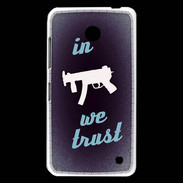Coque Nokia Lumia 630 In Uzi We trust Bleu ZG