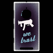 Coque Nokia Lumia 830 In Uzi We trust Bleu ZG