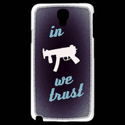 Coque Samsung Galaxy Note 3 Light In Uzi We trust Bleu ZG