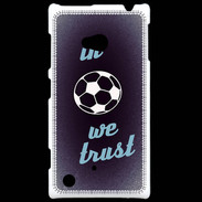 Coque Nokia Lumia 720 In Soccer We trust Bleu ZG