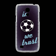 Coque Samsung Galaxy S4mini In Soccer We trust Bleu ZG