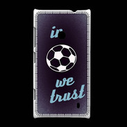 Coque Nokia Lumia 520 In Soccer We trust Bleu ZG
