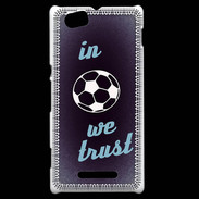 Coque Sony Xperia M In Soccer We trust Bleu ZG