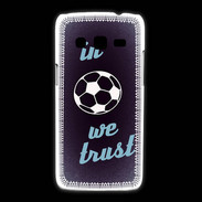 Coque Samsung Galaxy Express2 In Soccer We trust Bleu ZG