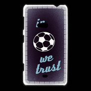 Coque Nokia Lumia 625 In Soccer We trust Bleu ZG