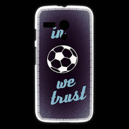 Coque Motorola G In Soccer We trust Bleu ZG