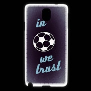 Coque Samsung Galaxy Note 3 In Soccer We trust Bleu ZG