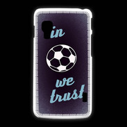 Coque LG L5 2 In Soccer We trust Bleu ZG