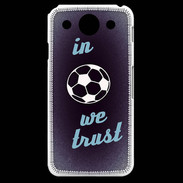 Coque LG G Pro In Soccer We trust Bleu ZG