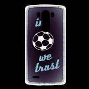 Coque LG G3 In Soccer We trust Bleu ZG