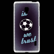 Coque LG F6 In Soccer We trust Bleu ZG