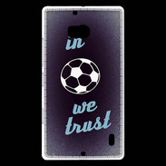 Coque Nokia Lumia 930 In Soccer We trust Bleu ZG