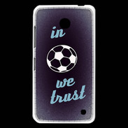Coque Nokia Lumia 630 In Soccer We trust Bleu ZG