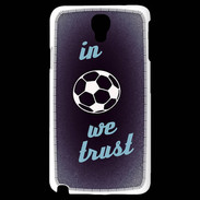 Coque Samsung Galaxy Note 3 Light In Soccer We trust Bleu ZG