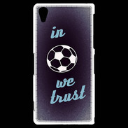 Coque Sony Xperia Z2 In Soccer We trust Bleu ZG