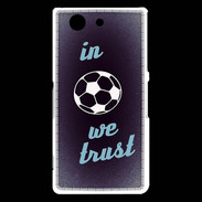 Coque Sony Xperia Z3 Compact In Soccer We trust Bleu ZG